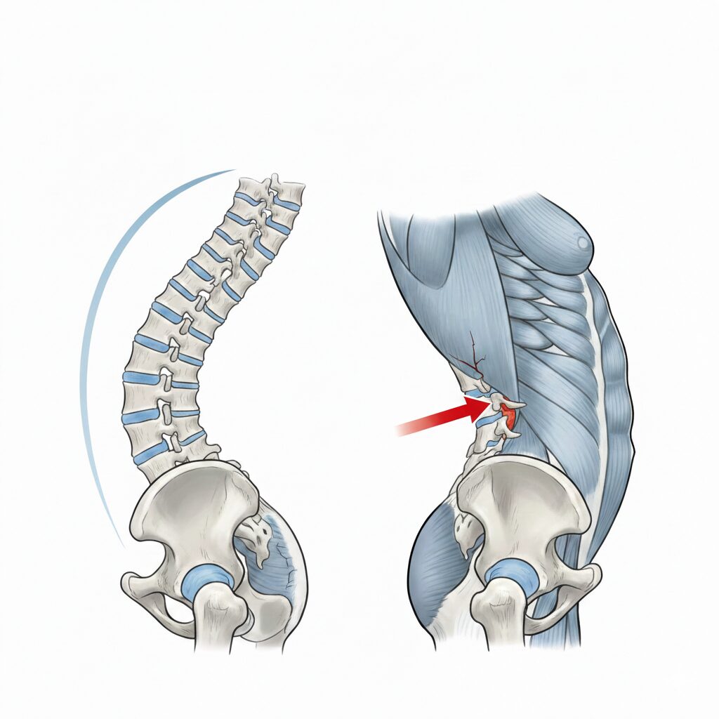 【症例報告】腰を反らすと痛い…その原因は「お腹の突き出し」？学生アスリートを守るための腰の話