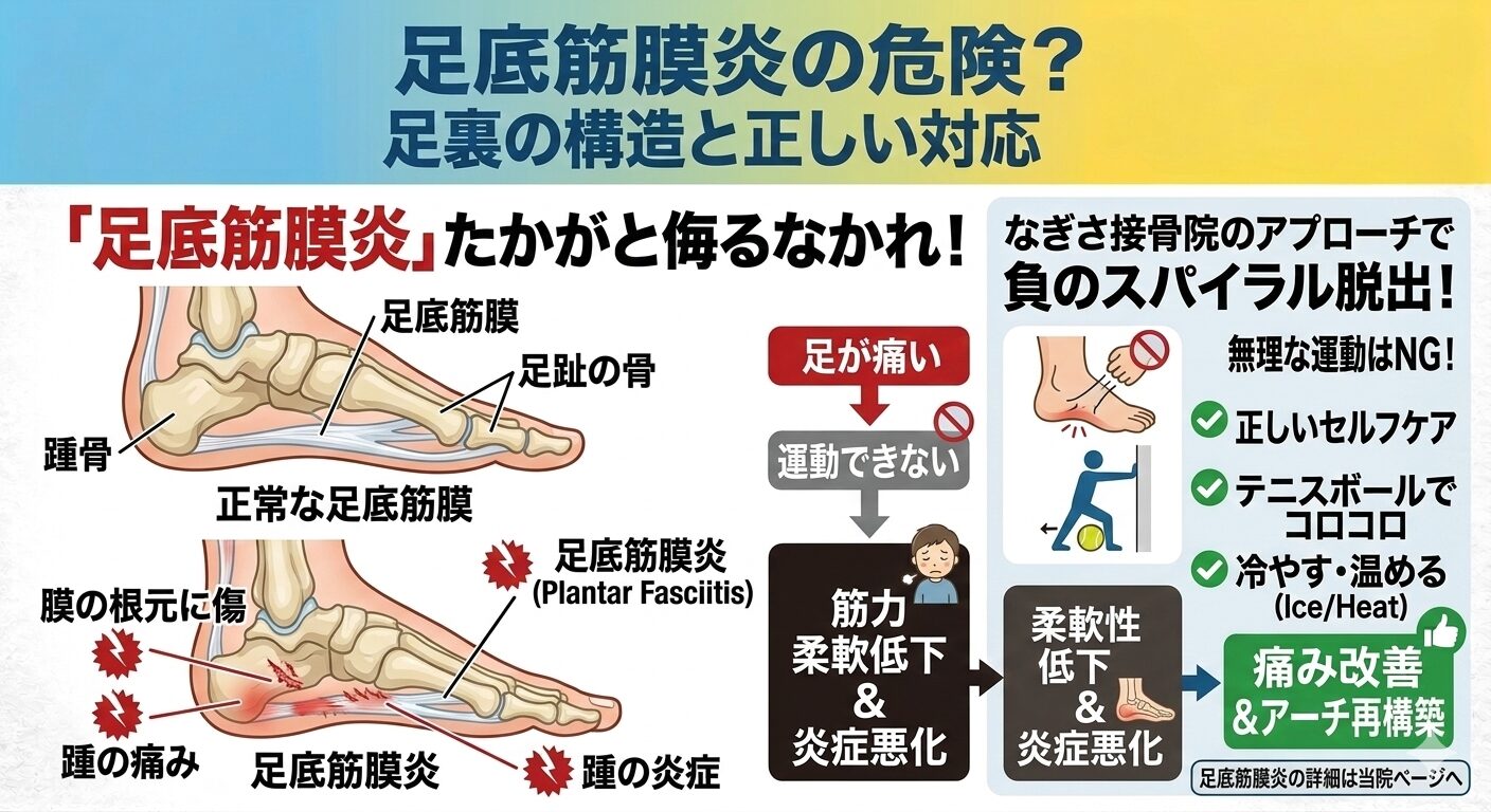 痩せたいから走る！そんな時に起こる足の悲劇。足底筋膜炎