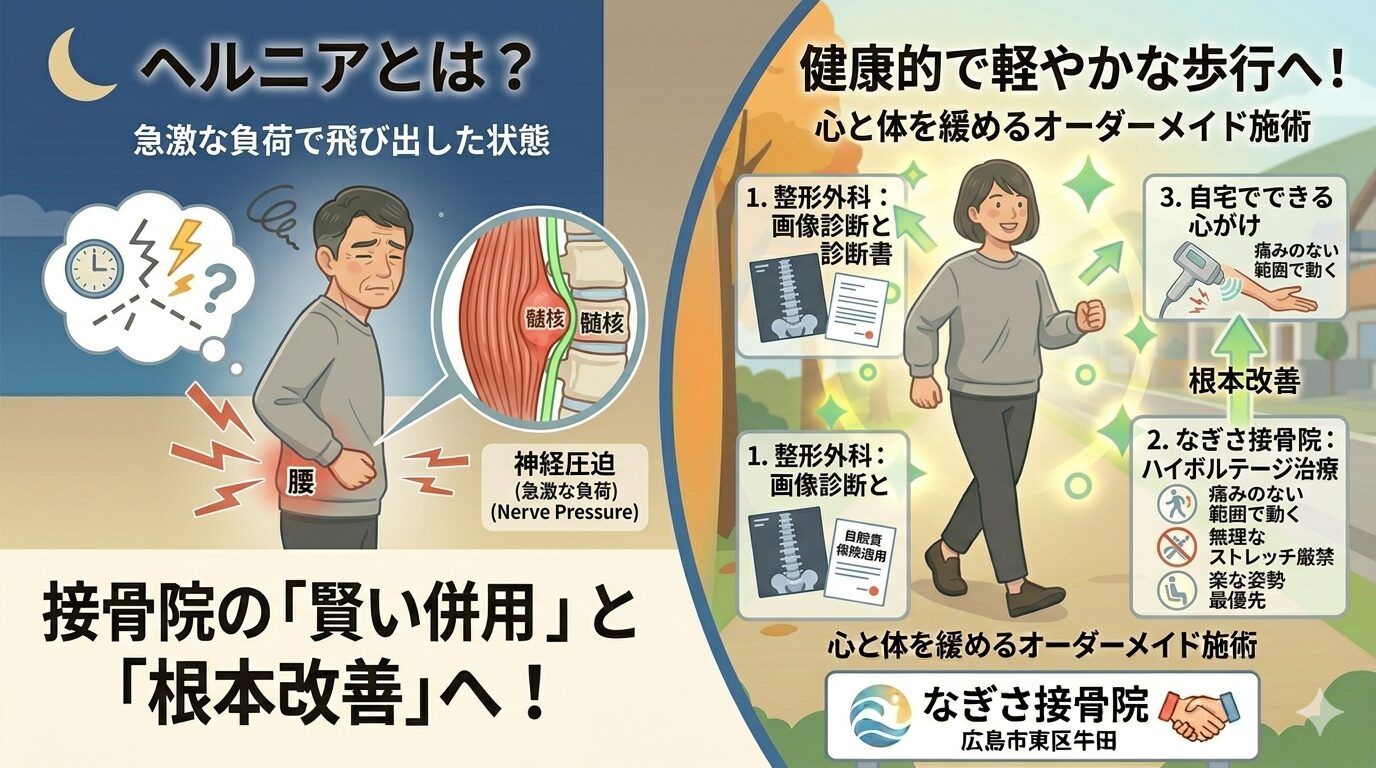 【解説】ヘルニアかも💦医者と接骨院の見極めポイント