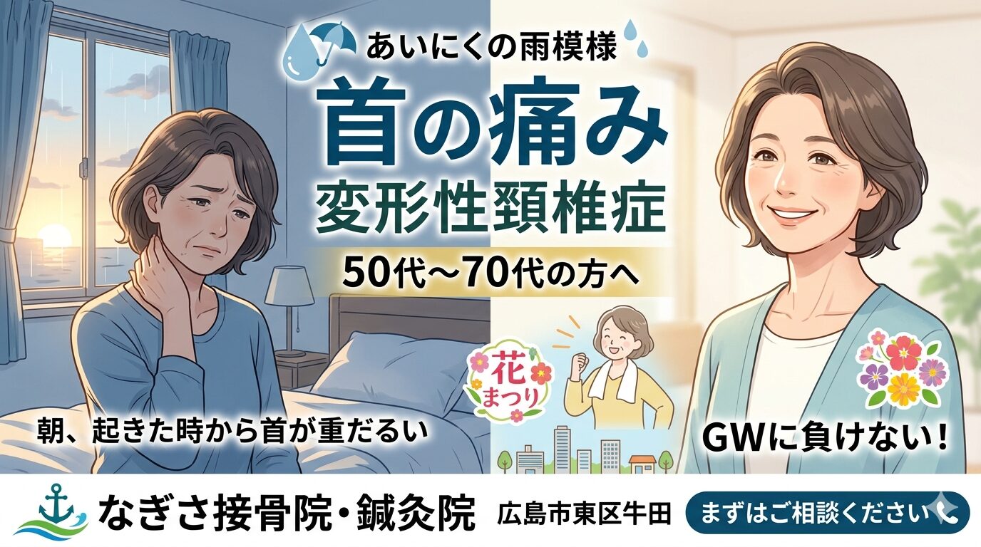 【変形性頚椎症】首の悩みに困ったら　
