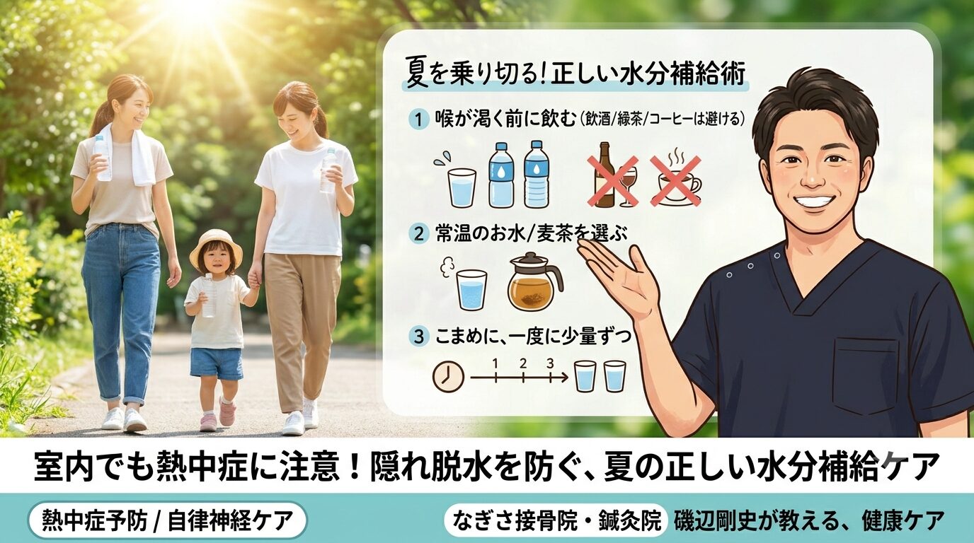 熱中症についてのケア水分？